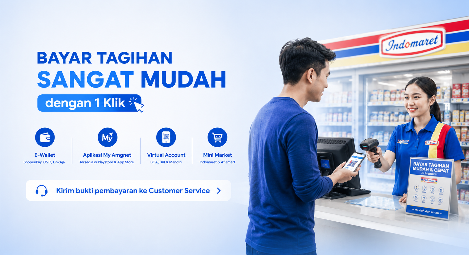 Pembayaran tagihan internet AMGNET secara online